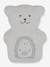 Therapeutic Bear, BEKE BOBO GREY LIGHT SOLID WITH DESIGN+multicoloured+orange 