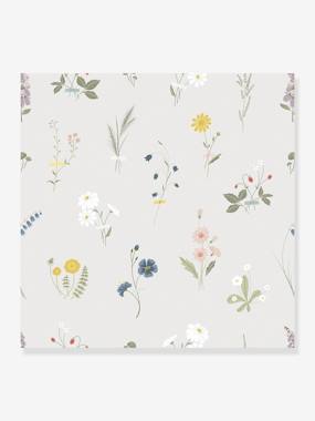 Non-Woven Wallpaper Wild Flowers by LILIPINSO beige medium solid with decor