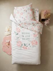 -Duvet Cover + Pillowcase Set for Children, Eau de Rose