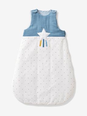 Sleeveless Baby Sleep Bag in Cotton Gauze Pegasus