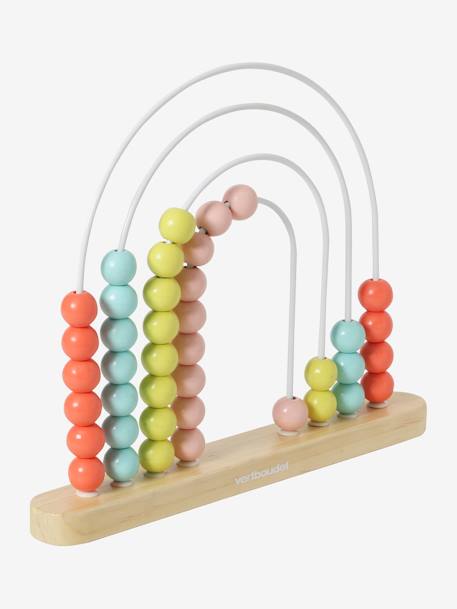 Large Rainbow Abacus in FSC® Wood Light Pink 