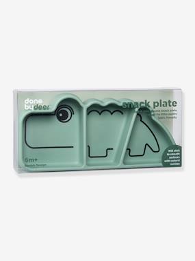 Croco Stick Stay Plate in Silicone DONE BY DEER medium solid with desig