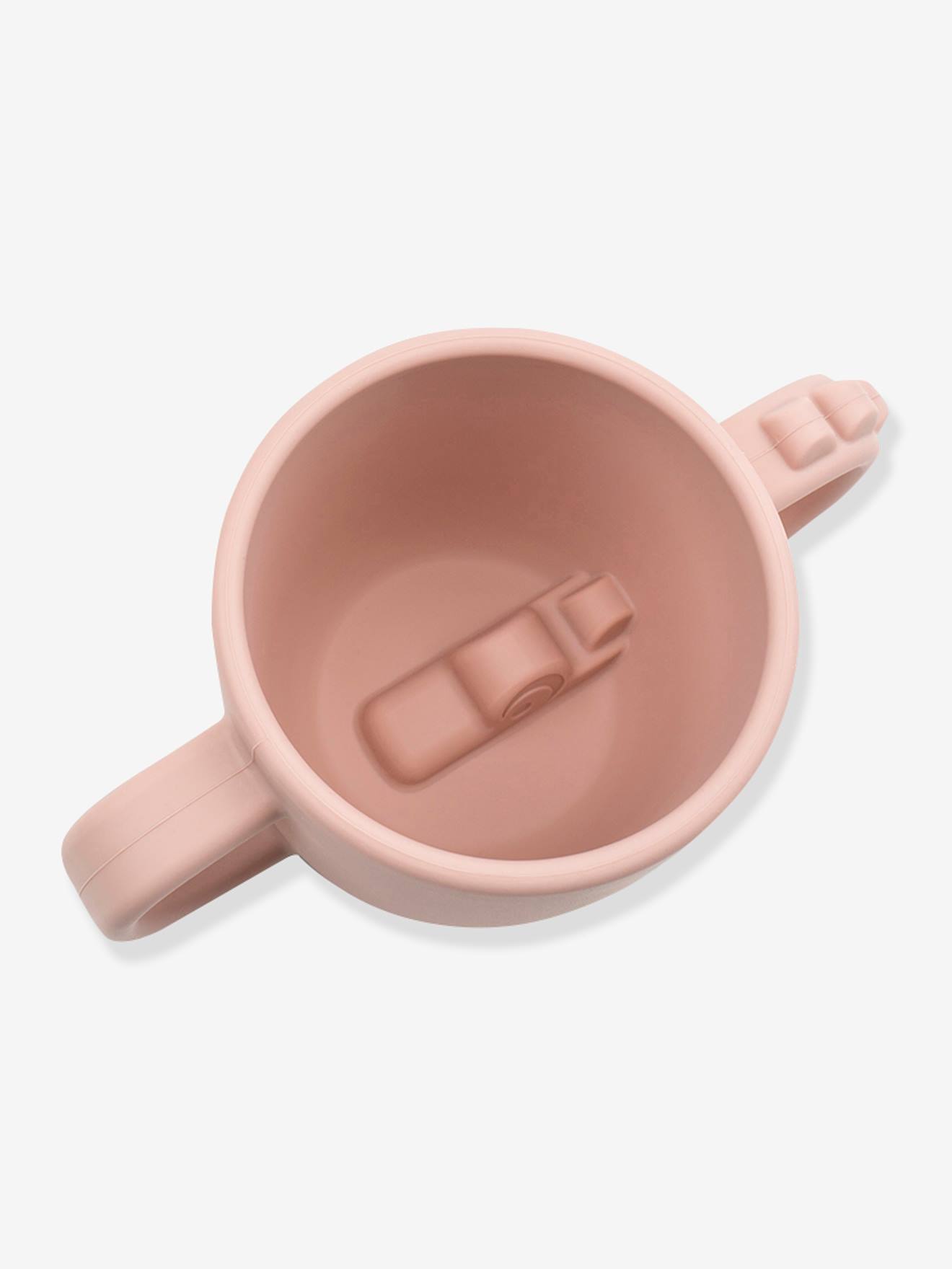 Croco Peekaboo 2-Handle Cup in Silicone, DONE BY DEER pink light solid