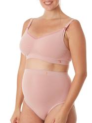 Maternity-Lingerie-High Waisted Briefs for Maternity, Seamless, Organic by CACHE COEUR