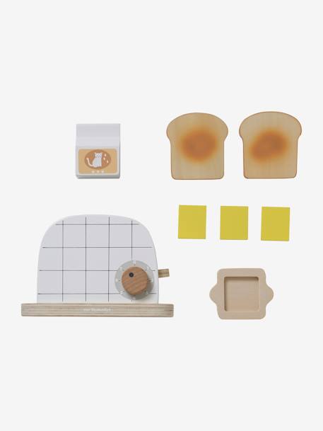 Wooden Toaster Set Beige/Multi 