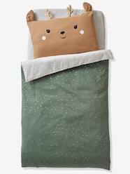 Bedding & Decor-Baby Bedding-Pillowcases-Deer Pillowcase for Babies, Green Forest