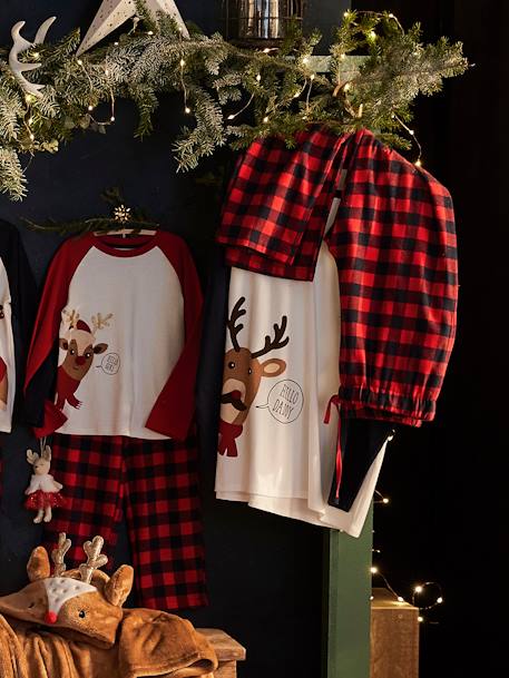 Special Christmas Family Capsule Pyjamas for Men, Oeko-Tex® Beige 