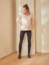 Maternity-Trousers-Skinny Leg Maternity Jeans with Seamless Belly-Wrap