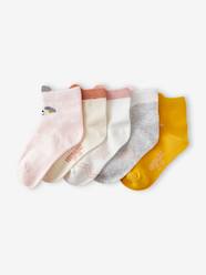 Girls-Underwear-Pack of 5 Pairs of Animals Socks, Oeko-Tex®