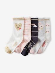 Girls-Underwear-Pack of 5 Pairs of Rainbow Socks, Oeko-Tex®