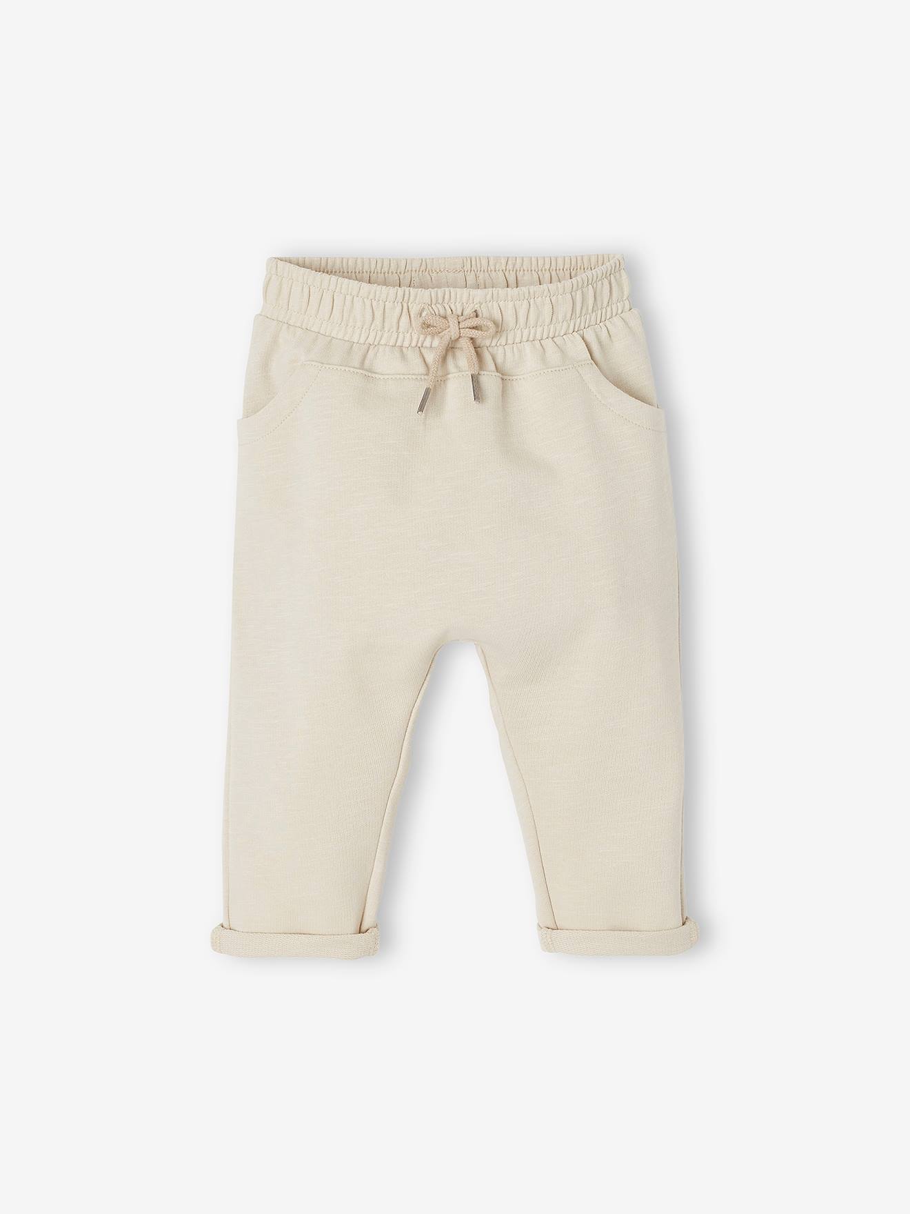 Baby Boys Fleece Trousers light solid