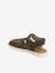 Leather Sandals with Touch Fastening Strap, for Baby Boys Blue+GREEN DARK SOLID 