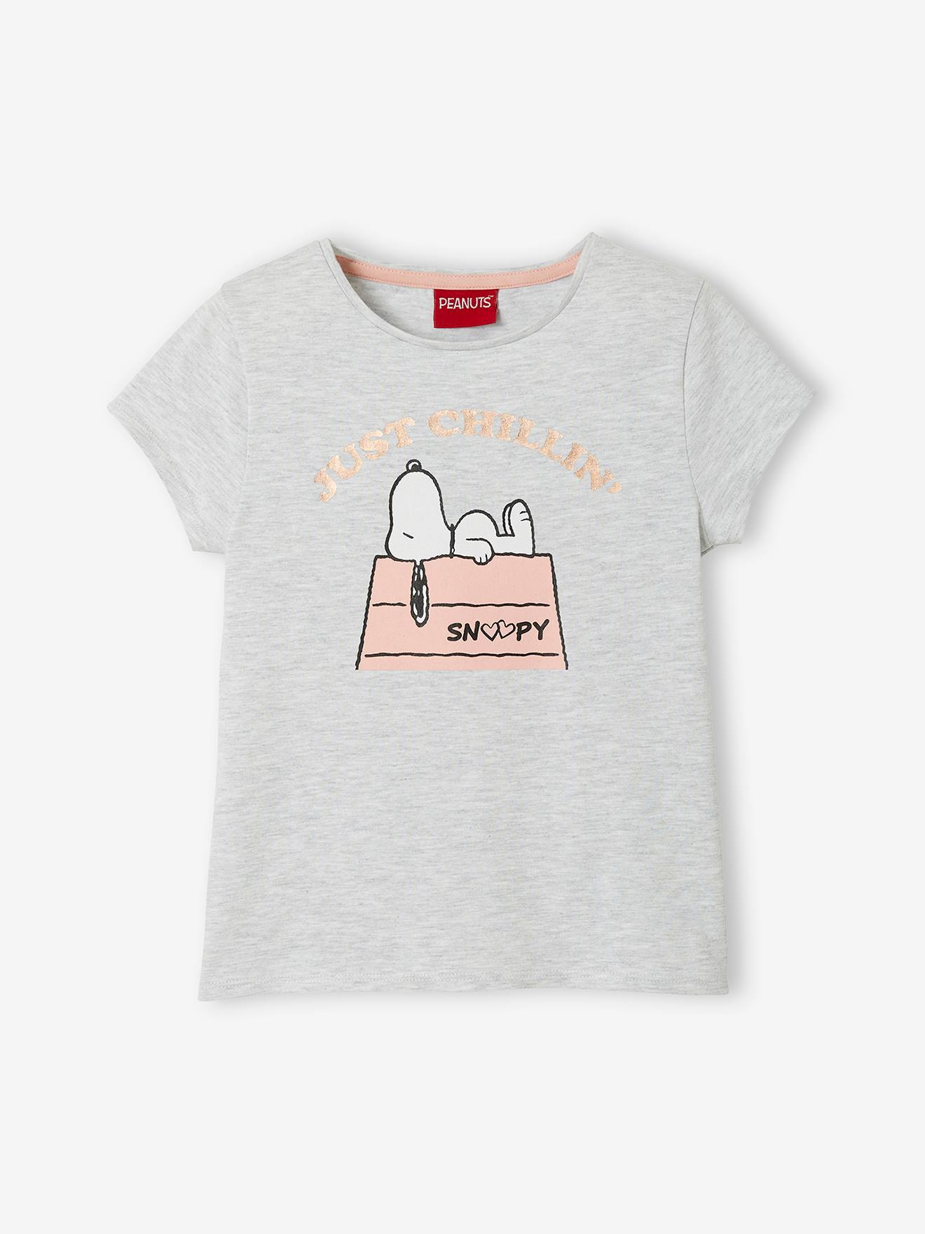 Snoopy by Peanuts(r) T-shirt for Girls grey light solid with design