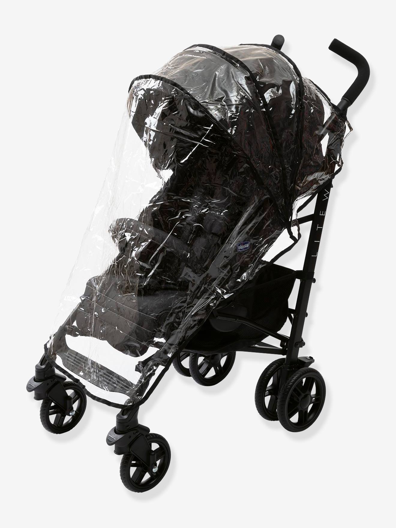 Liteway 4 Pushchair by CHICCO black dark solid Nursery Vertbaudet