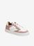 Leather Trainers with Laces & Zips for Girls PINK MEDIUM 2 COLOR/MULTICOL 