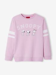 Girls-Cardigans, Jumpers & Sweatshirts-Snoopy Sweatshirt in Fleece for Girls, by Peanuts®