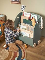 Bedroom Furniture & Storage-Bookshelf with Castors, SCHOOL Theme