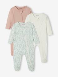 Baby-Pyjamas-Pack of 3 Sleepsuits in Jersey Knit for Babies