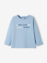 Baby-T-shirts & Roll Neck T-Shirts-Long Sleeve Top with Message, for Babies