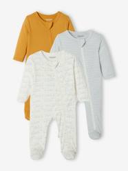 Baby-Pyjamas-Pack of 3 Sleepsuits in Jersey Knit for Babies
