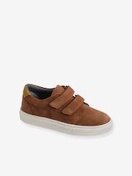 Shoes-Boys Footwear-Leather Derby Shoes with Touch Fasteners for Boys