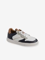 Shoes-Leather Trainers with Laces & Zips for Boys