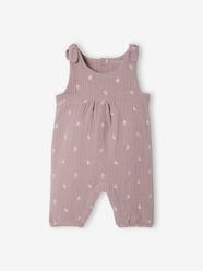 Baby-Dungarees & All-in-ones-Jumpsuit for Newborn Babies, Embroidery in Cotton Gauze