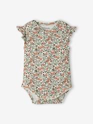 Baby-Bodysuits & Sleepsuits-Floral Bodysuit for Newborn Babies