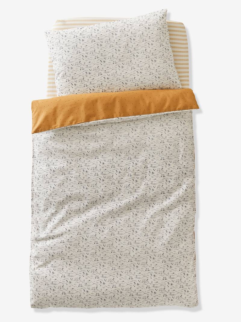 Duvet Cover for Babies, Wild Sahara brown light solid, Bedding