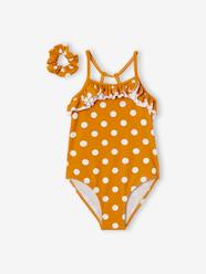 Girls-Swimwear-Swimsuit with Dot Print for Girls