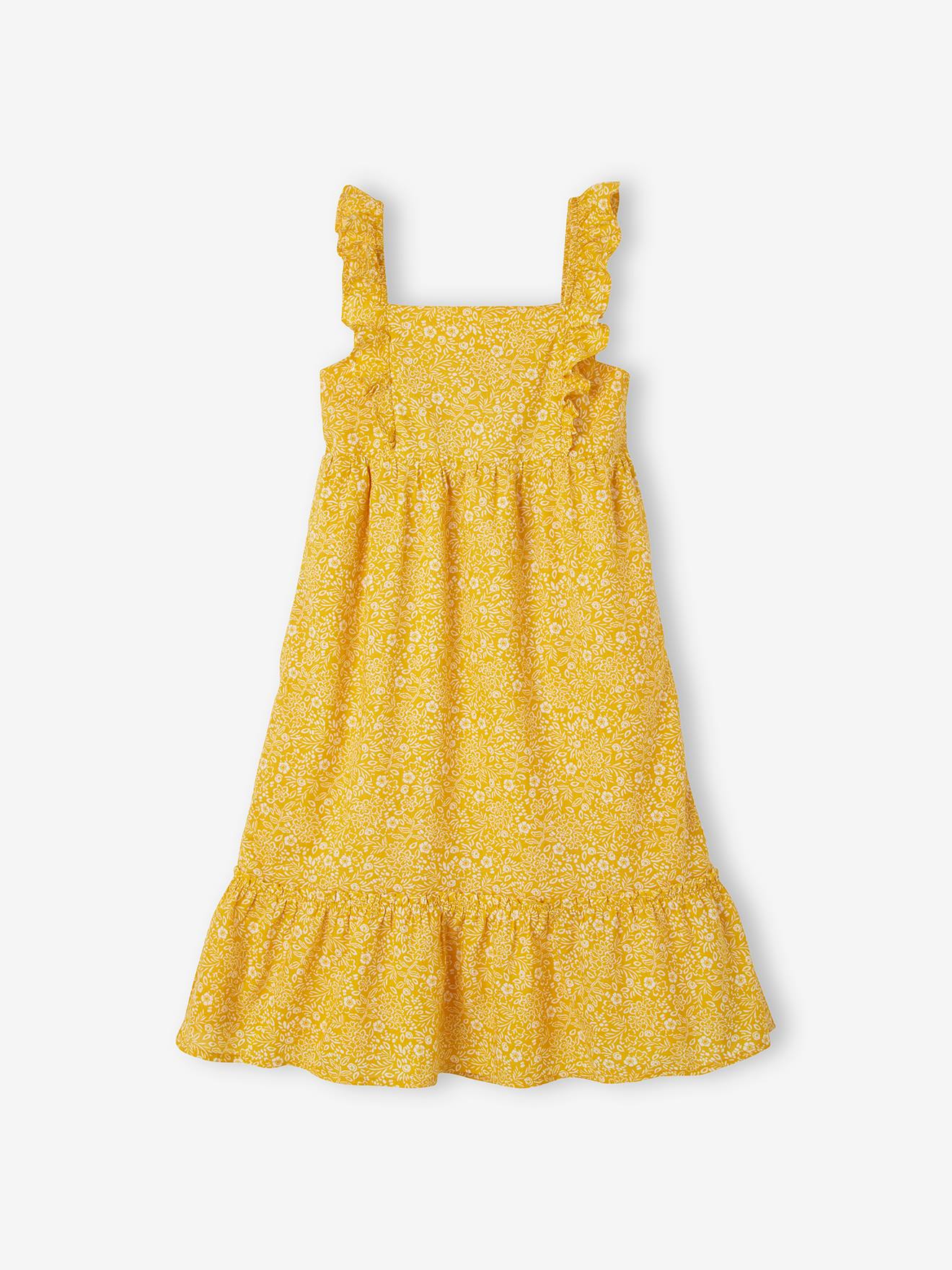 Long Dress with Ruffled Straps