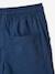 Easy to Slip On Bermuda Shorts for Boys BLUE DARK SOLID WITH DESIGN+BROWN MEDIUM SOLID WITH DESIGN 