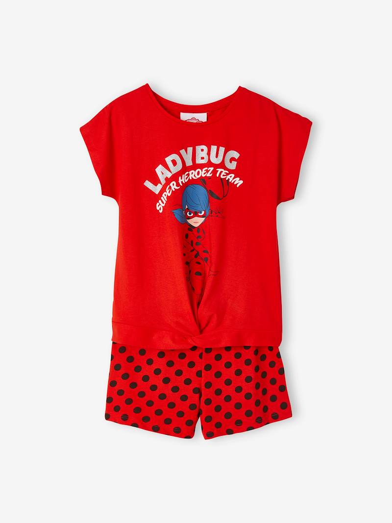 Miraculous The Adventures of Ladybug Pyjamas for Girls red bright