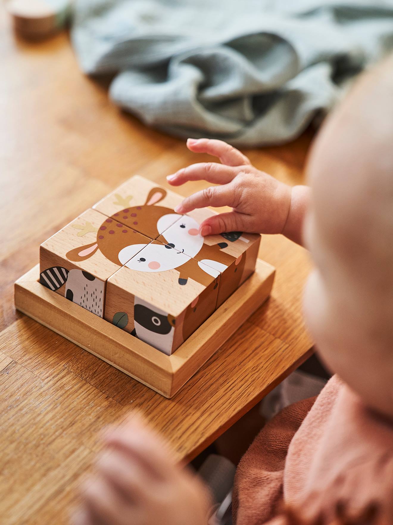 Enchanted Forest 4 Cube Puzzle in FSC® Certified Wood multi
