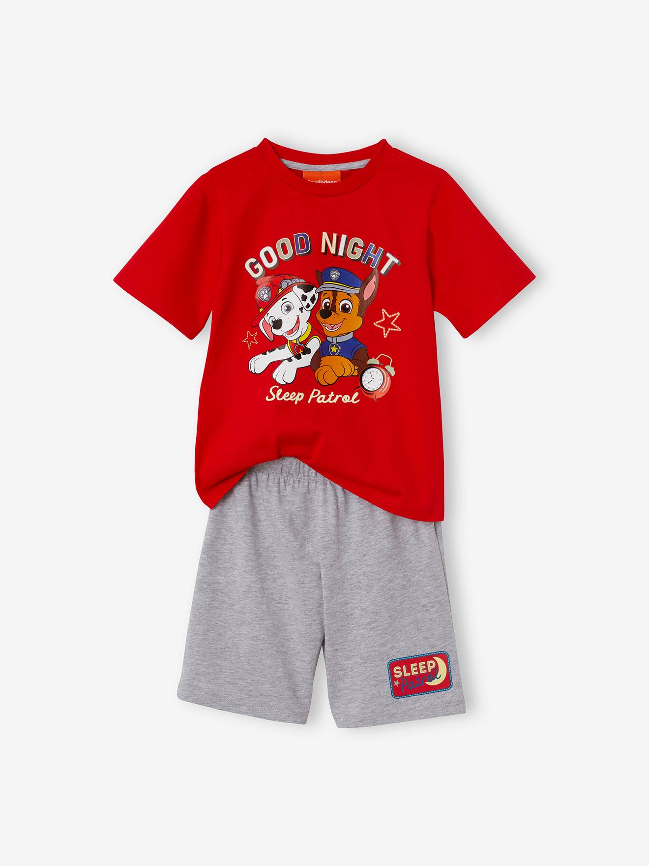 Paw Patrol(r) Short Pyjamas for Boys red bright solid with desig