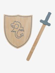 Toys-Role Play Toys-Shield + Sword in FSC® Wood