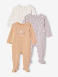 Baby-Pyjamas-Pack of 3 Cotton Sleepsuits for Babies, Oeko-Tex®