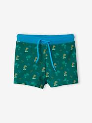 Boys-Swim & Beachwear-Swim Shorts with Islands & Dinos Print for Boys