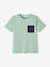 Pack of 3 Assorted T-Shirts for Boys BLUE MEDIUM SOLID WITH DESIGN+BROWN MEDIUM 2 COLOR/MULTICOL+GREY LIGHT MIXED COLOR 
