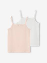 Girls-Underwear-T-Shirts-Pack of 3 Plain Sleeveless Tops for Girls, Oeko-Tex®