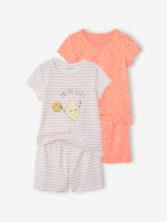 Girls-Nightwear-Pack of 2 Pyjamas for Girls, Oeko-Tex®