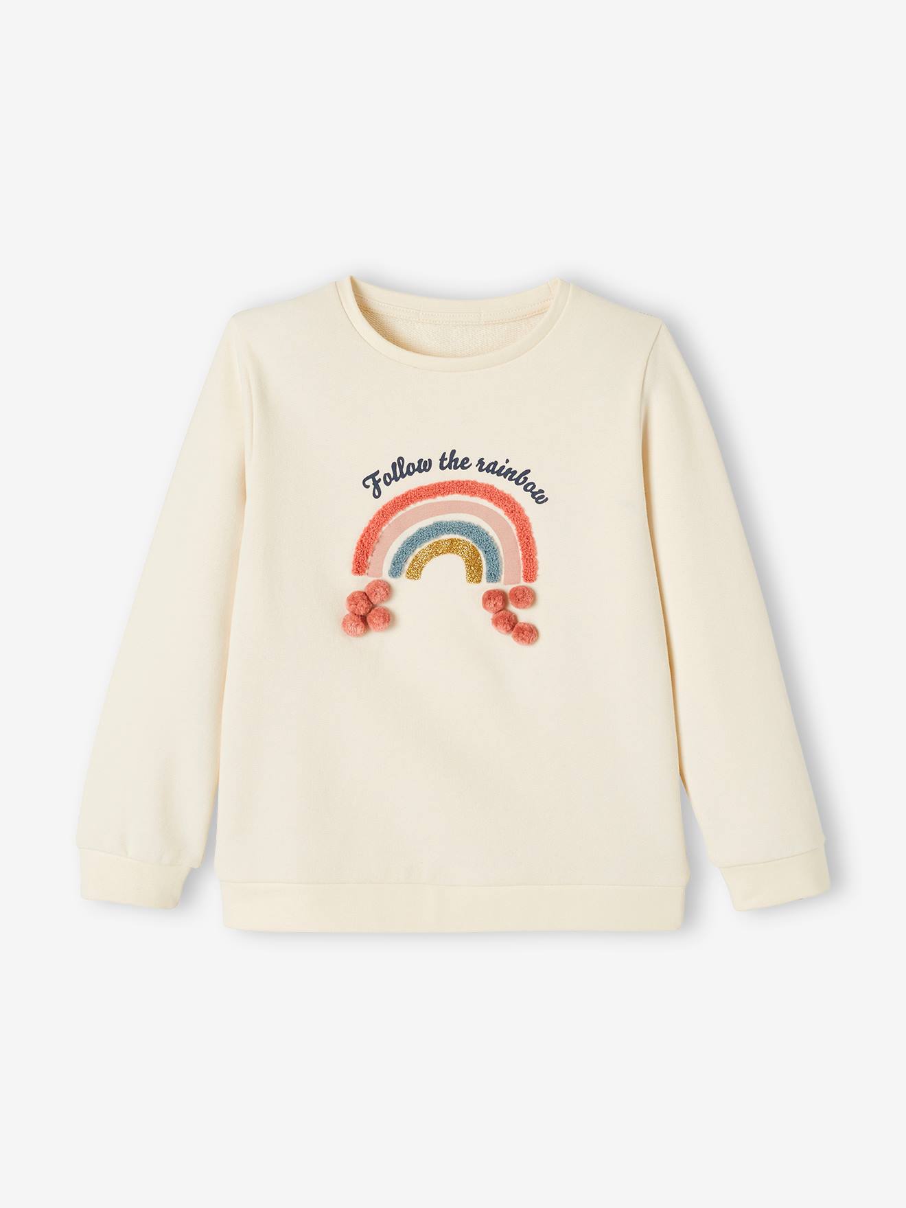 Girls - beige light solid with design 
