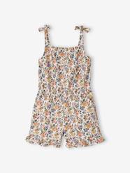 Girls-Strappy Jumpsuit with Exotic Motif, for Girls