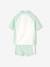 UV Protection T-Shirt + Boxer Set for Boys WHITE LIGHT SOLID WITH DESIGN 