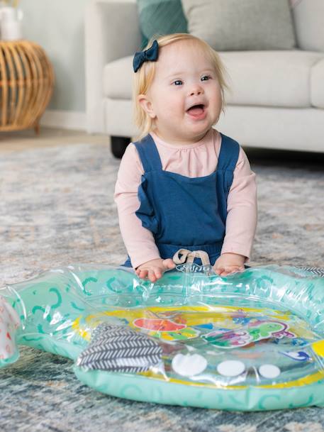 Narwhal Multisensory Water Mat, by INFANTINO BLUE LIGHT SOLID WITH DESIGN 