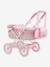 Pushchair for 36/42/52 cm Dolls, by COROLLE Light Pink+PINK MEDIUM SOLID WITH DESIG 