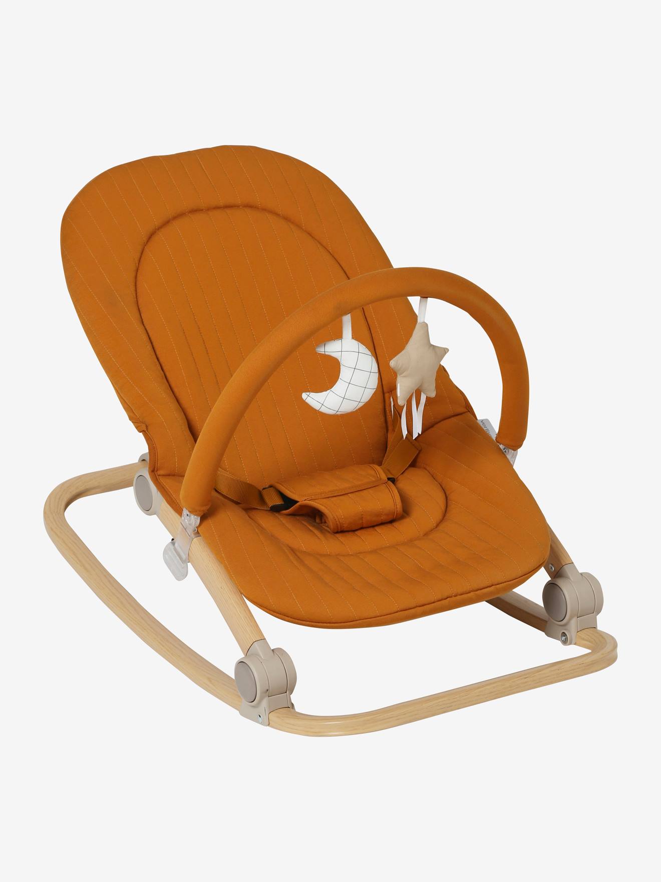 Baby Bouncer with Arch, Babydream yellow dark solid, Nursery Vertbaudet
