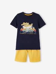 Boys-Tops-T-Shirt with Hawaiian Motif & Shorts Combo for Boys