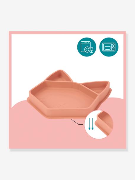 Meal Plate, Isy by BABYMOOV BLUE LIGHT SOLID+RED LIGHT SOLID 