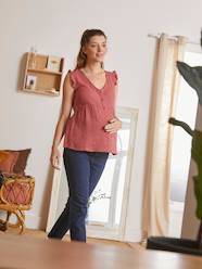 Maternity-Nursing Clothes-Cotton Gauze Blouse, Maternity & Nursing Special